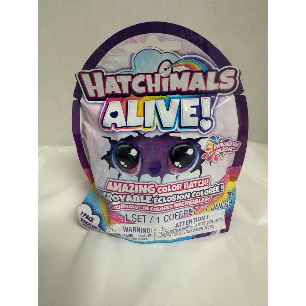 Hatchimals Alive Rainbow Splash Amazing Color Hatch Blind Bag Mystery Set 606990
